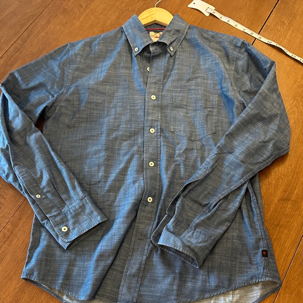 Relwen Huron blues button down M